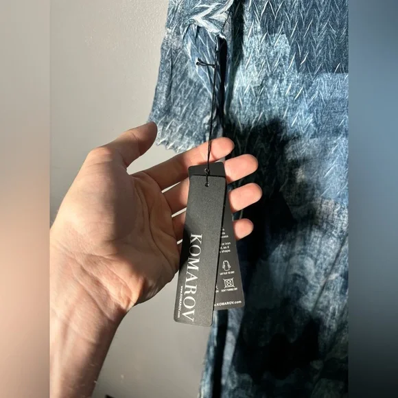 Komarov Lace Sleeve Charmeuse & Chiffon Cocktail Dress Womens Size XL - Picture 6 of 7